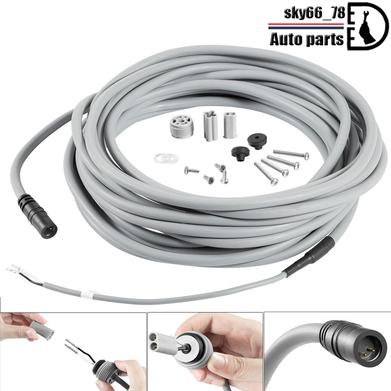 55ft Floating Power Cord RCX50061 Assembly for Hayward SharkVAC XL/TigerShark/QC