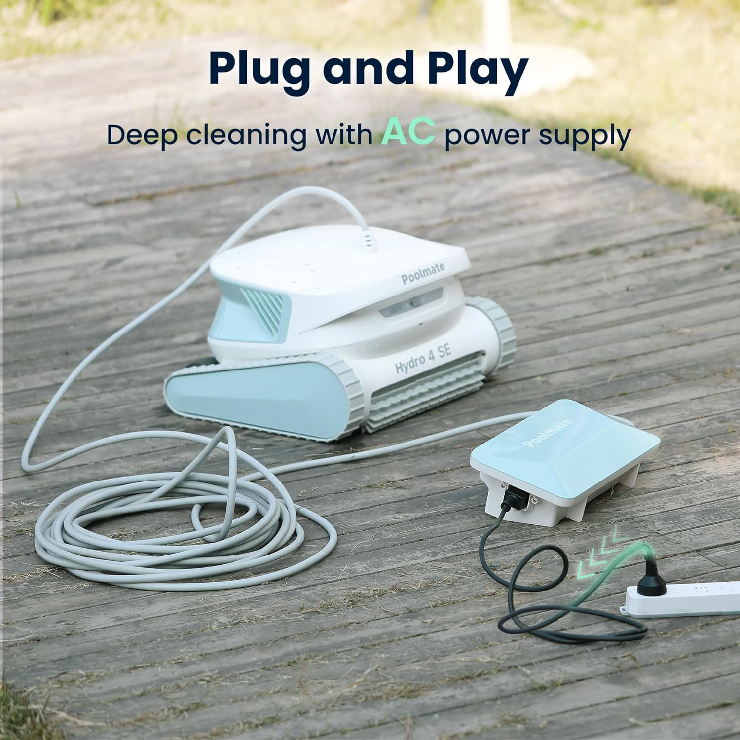 Hydro 4SE Robotic Pool Cleaner – 4 Modes, 40FT Cable, Perfect for Any Pool