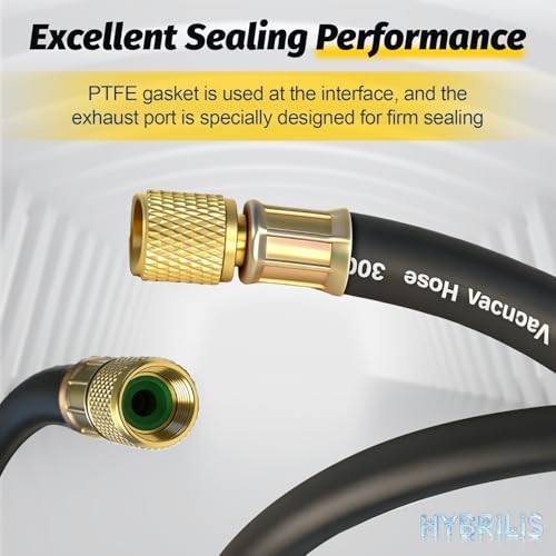 2026 Upgraded 6FT 3/8inch Heavy Duty Charging/Vacuum Hose, 6Ft hvac vacuum hose