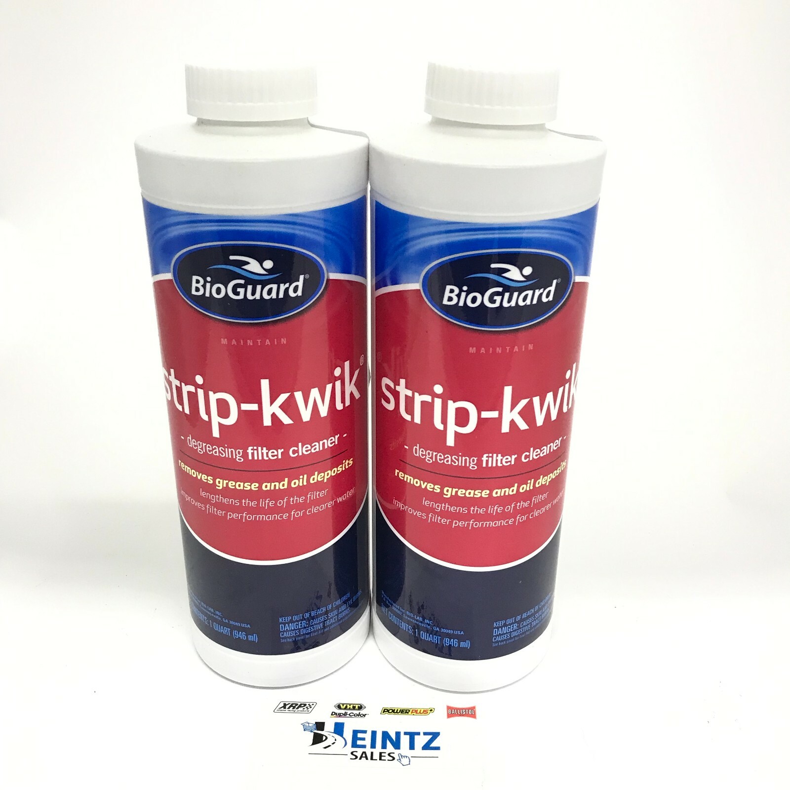 BioGuard-23756-2 PACK Strip-Kwik Degreasing Filter Cleaner – 2 Quarts