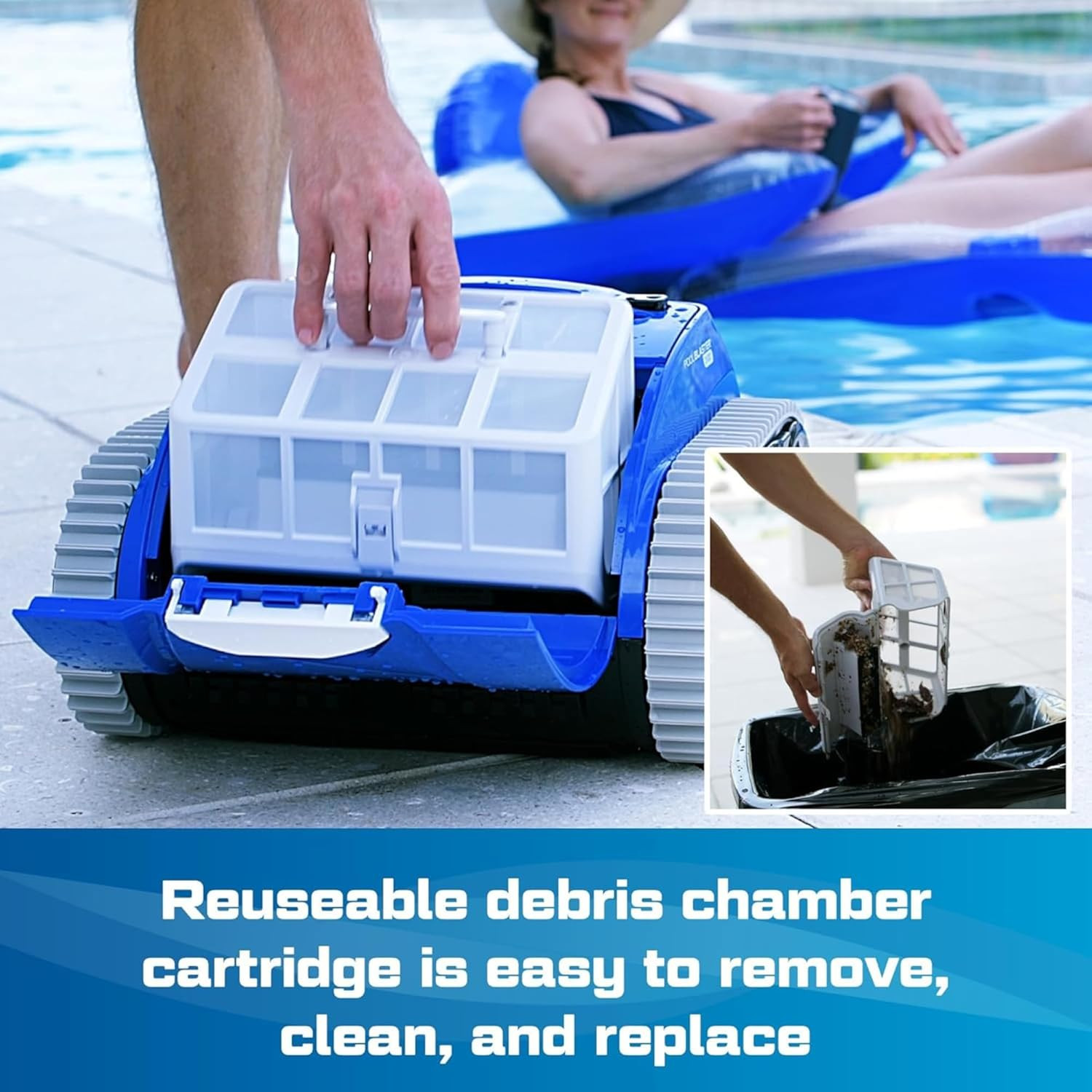 CX-300 Cordless Robotic Pool Cleaner for Inground & Above Ground Pools