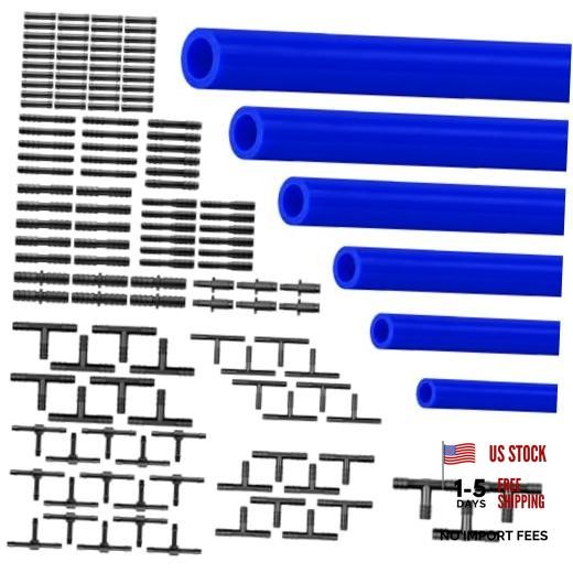 Silicone Vacuum Hose Kit Blue 6PCS 10FT 1/8&Prime; 5/32&Prime; 3/16&Prime; 1/4&Prime; Blue 10FT 6PCS