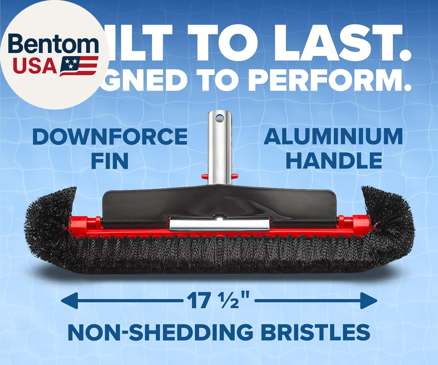 Pool Brush Head for Inground & above Ground Pools // Heavy Duty Pool Scrubber Br