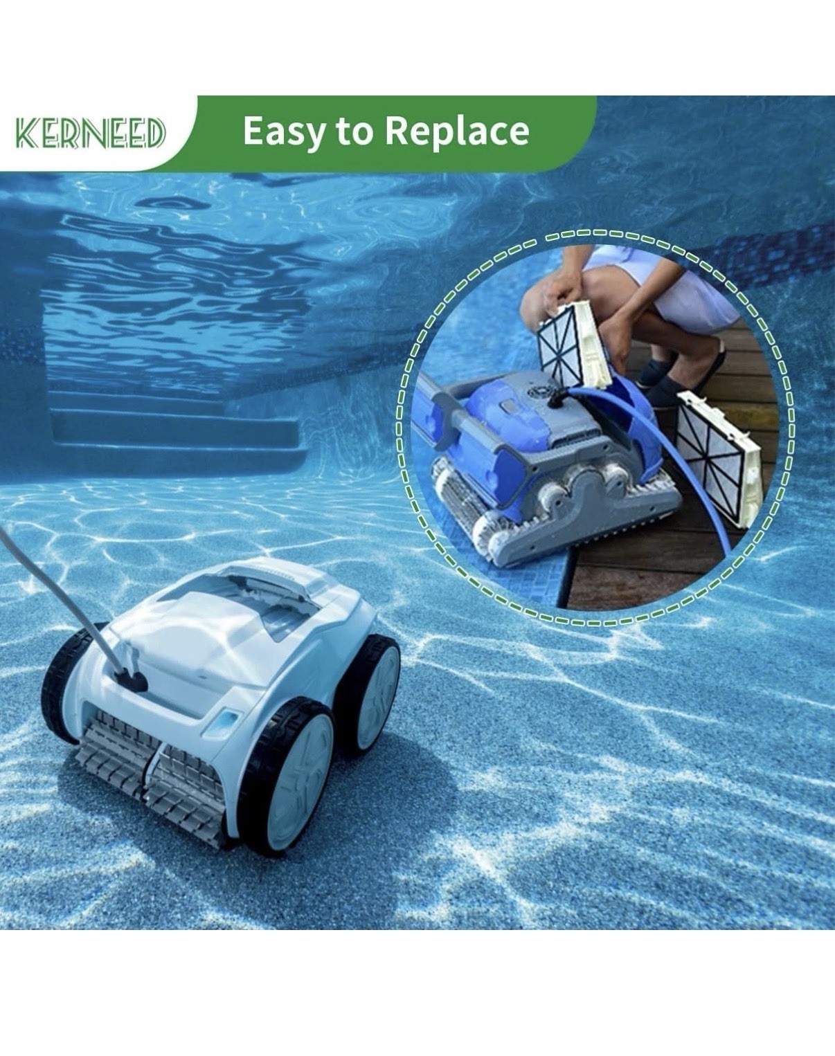 Robotic Pool Cleaner Spring Filter Cartridges Compatible with Dolphin Nautilus C
