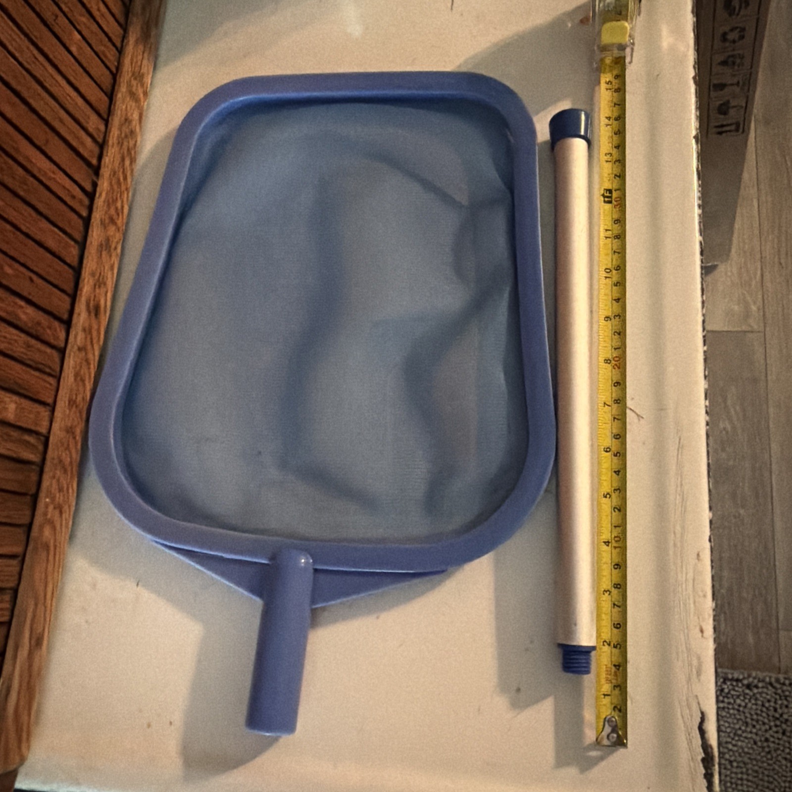 Swimming Pool Hot Tub & Spa Leaf Skimmer Net with 12&Prime; Aluminum Handle