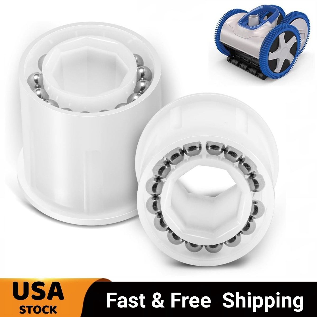 For Hayward, AquaNaut,Phoenix Poolvergnuege PVX976PK2 Wheel Bearings Repair Kit