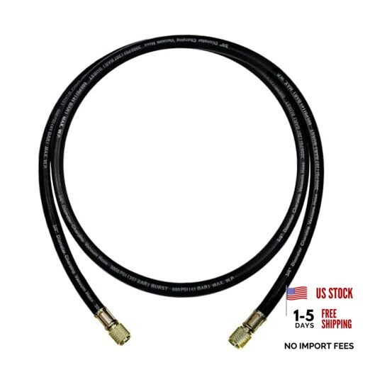 2026 Upgraded 6FT 3/8inch Heavy Duty Charging/Vacuum Hose, 6Ft hvac vacuum hose
