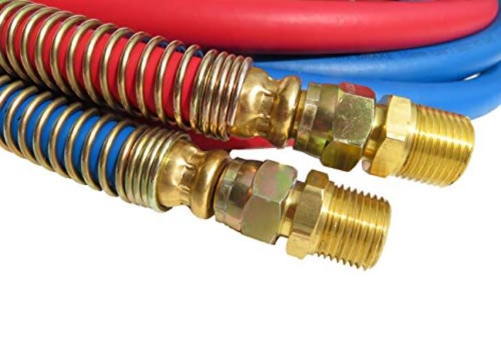 15&prime; Heavy Duty Straight Air Line Hose Assembly with Dura Grips – Dura Grips
