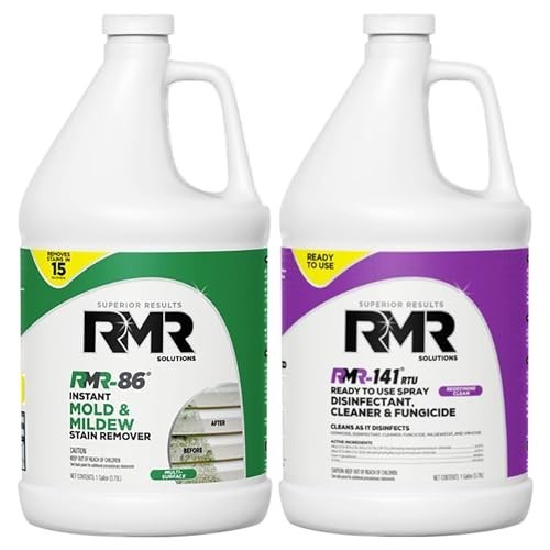Mold Remover Bundle – Complete Mold Killer & Stain Remover Kit, 2×1 Gallon Disin