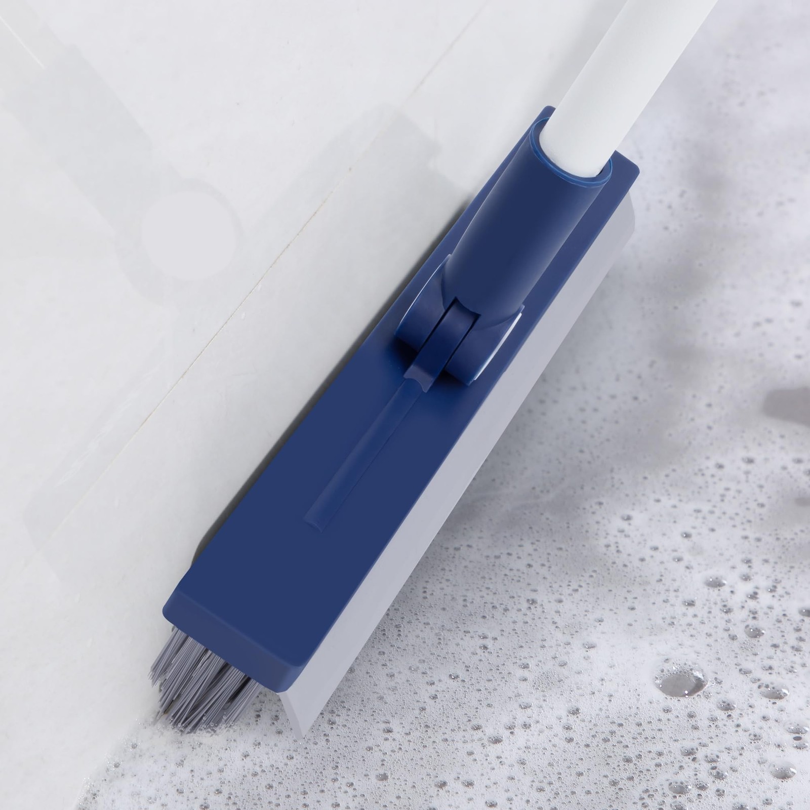 Grout Brush with Long Handle, Grout Cleaner Brush for Tile Floors, Stiff Bris…