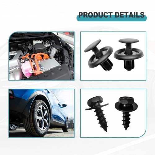 120-Piece 4-in-1 Bumper & Fender Clip Kit – Replaces OEM# 90159-60498, 52161
