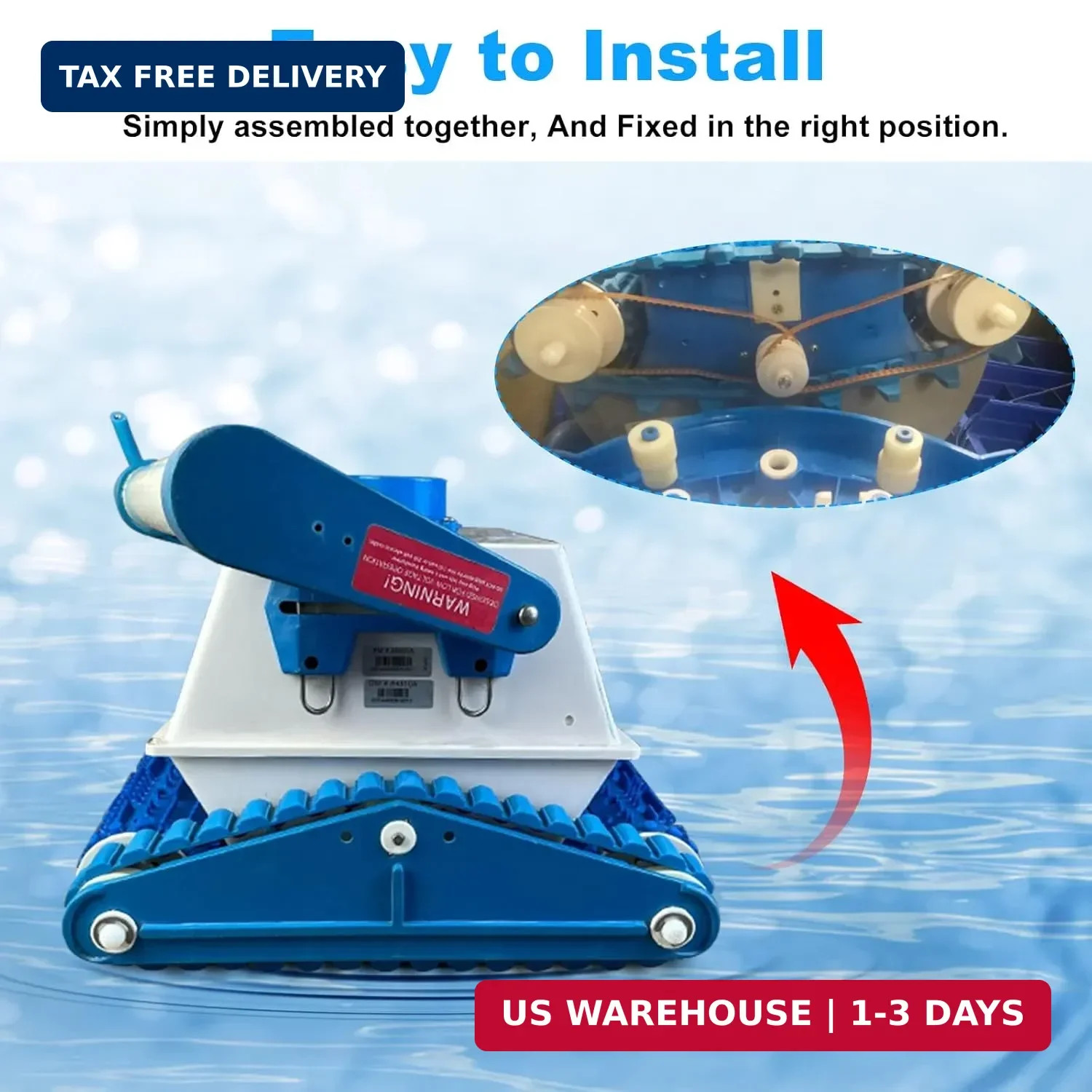 Pool Cleaner Robot Belt for Aquabot Pool Cleaner Robot Drive Belts A3302PK 3302