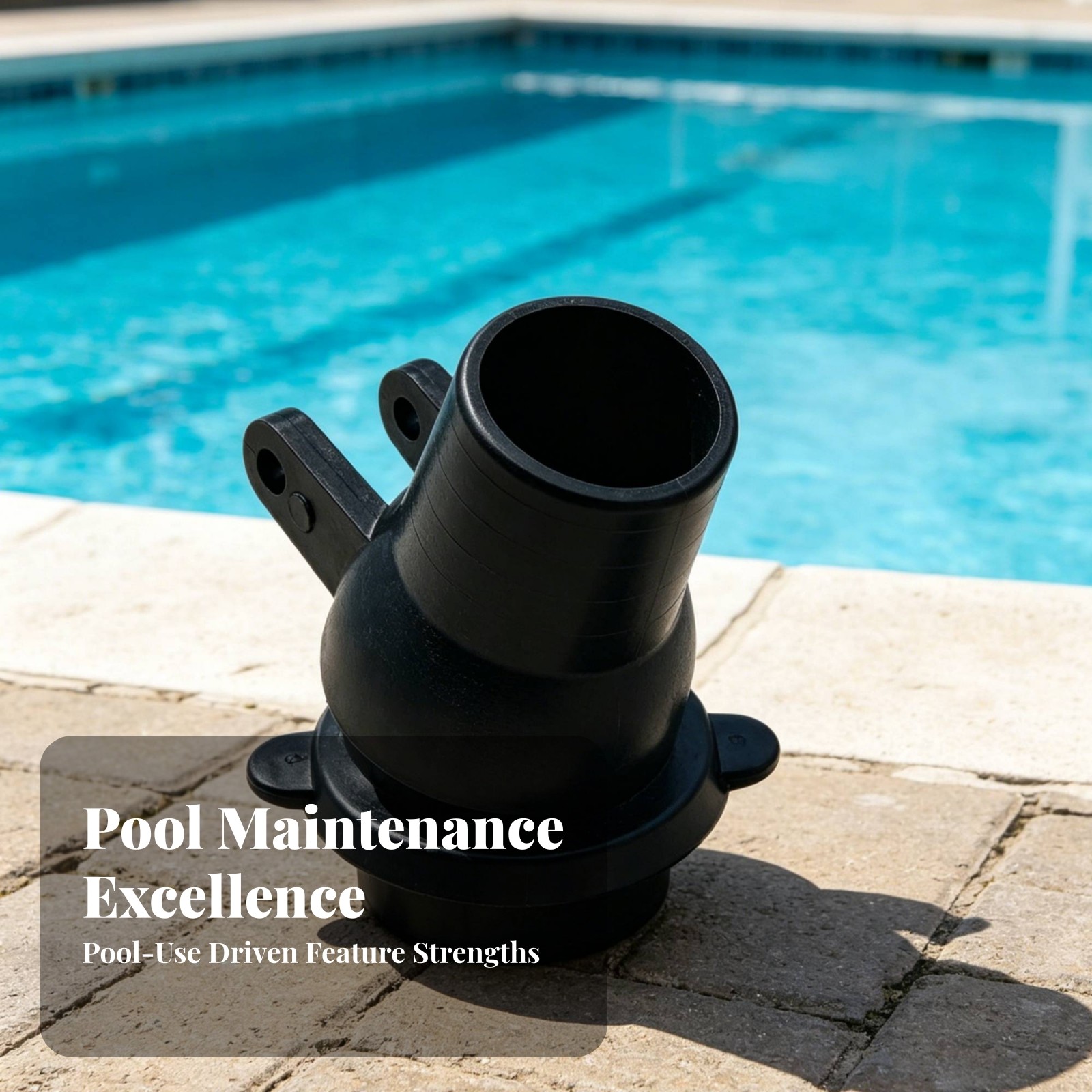 Pool Hose Swivel Flared Base Cylindrical Synthetic Cleaner Connector Part