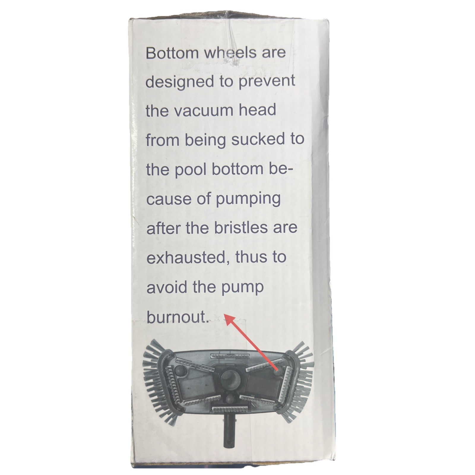 Poolaza 4-piece See Through Rectangular Pool Vacuum Head With Side Brush