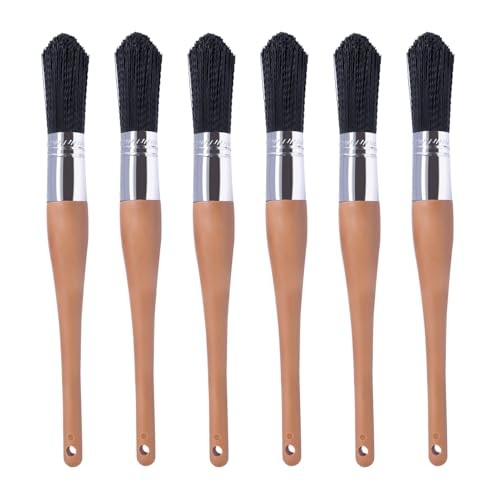 Parts Cleaning Brush Home and Auto Use Parts Cleaner Brush Solvent Black 6pcs