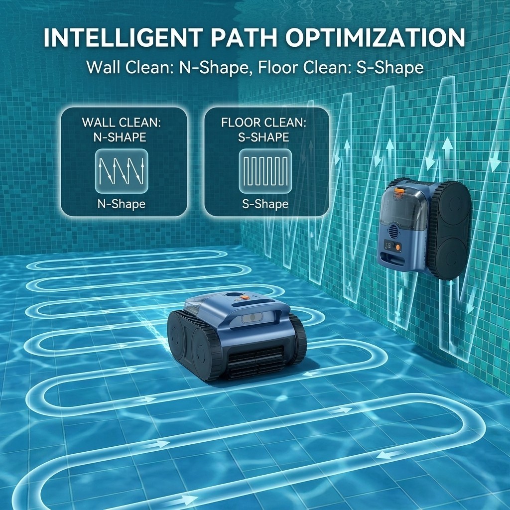 2026 New Cordless Robotic Pool Cleaner Robotic Pool Vacuum Waterline Cleaning