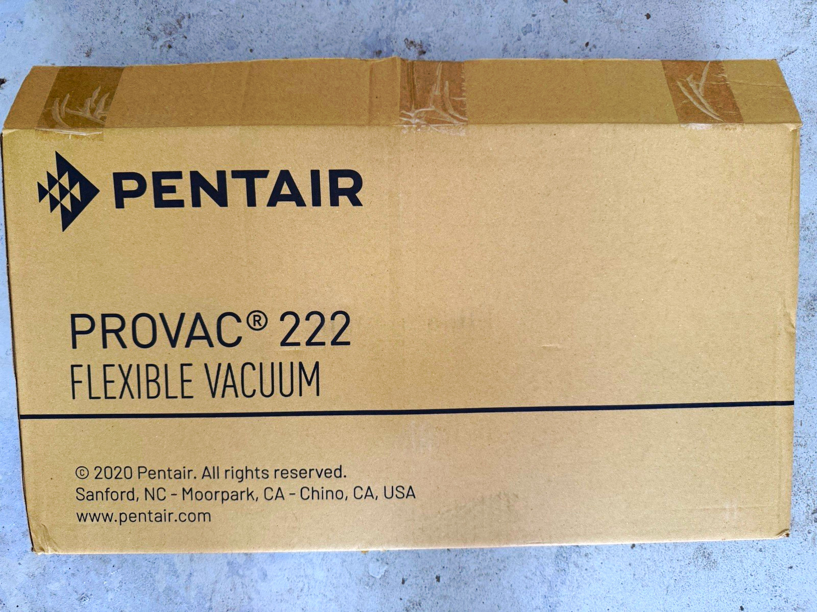 Pentair ProVac 222 Flexible Pool Vacuum Head w/ Wheels, Pool Floor Blue/White