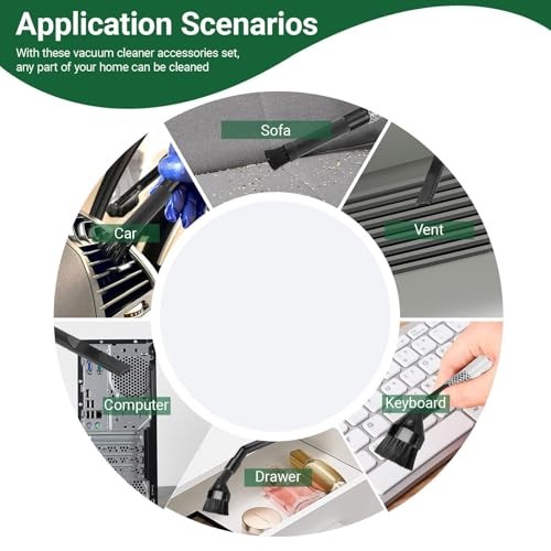 Vacuum Crevice Attachment Kit,Micro Cleaning Tools for Economic Version