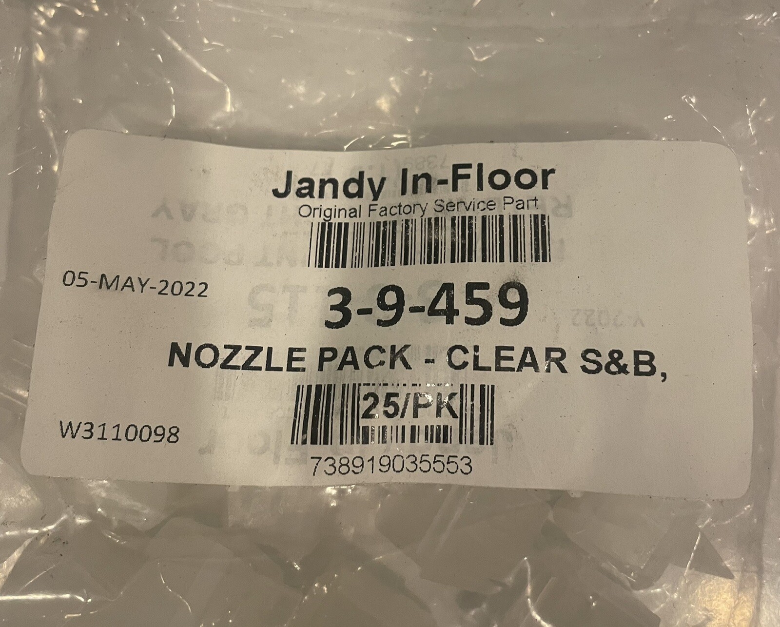 Jandy 3-9-459 Caretaker Clear Step & Bench Nozzle 25 PACK NEW! FREE SHIPPING!