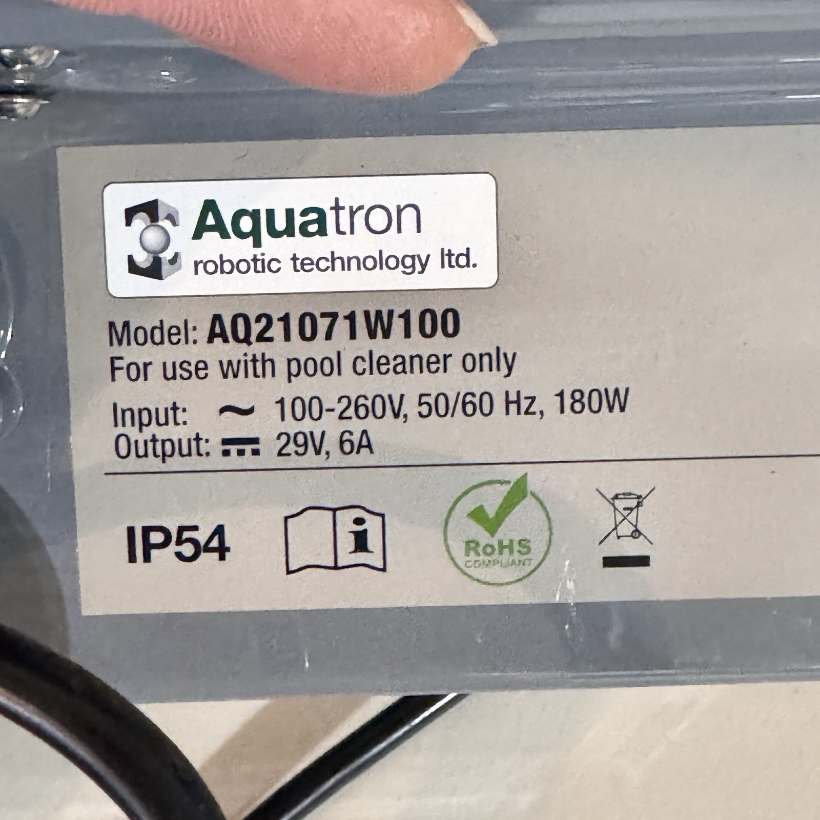 Aquabot Rapids 1500 Automatic Robotic Pool Cleaner w/ Caddy & Swivel Cable
