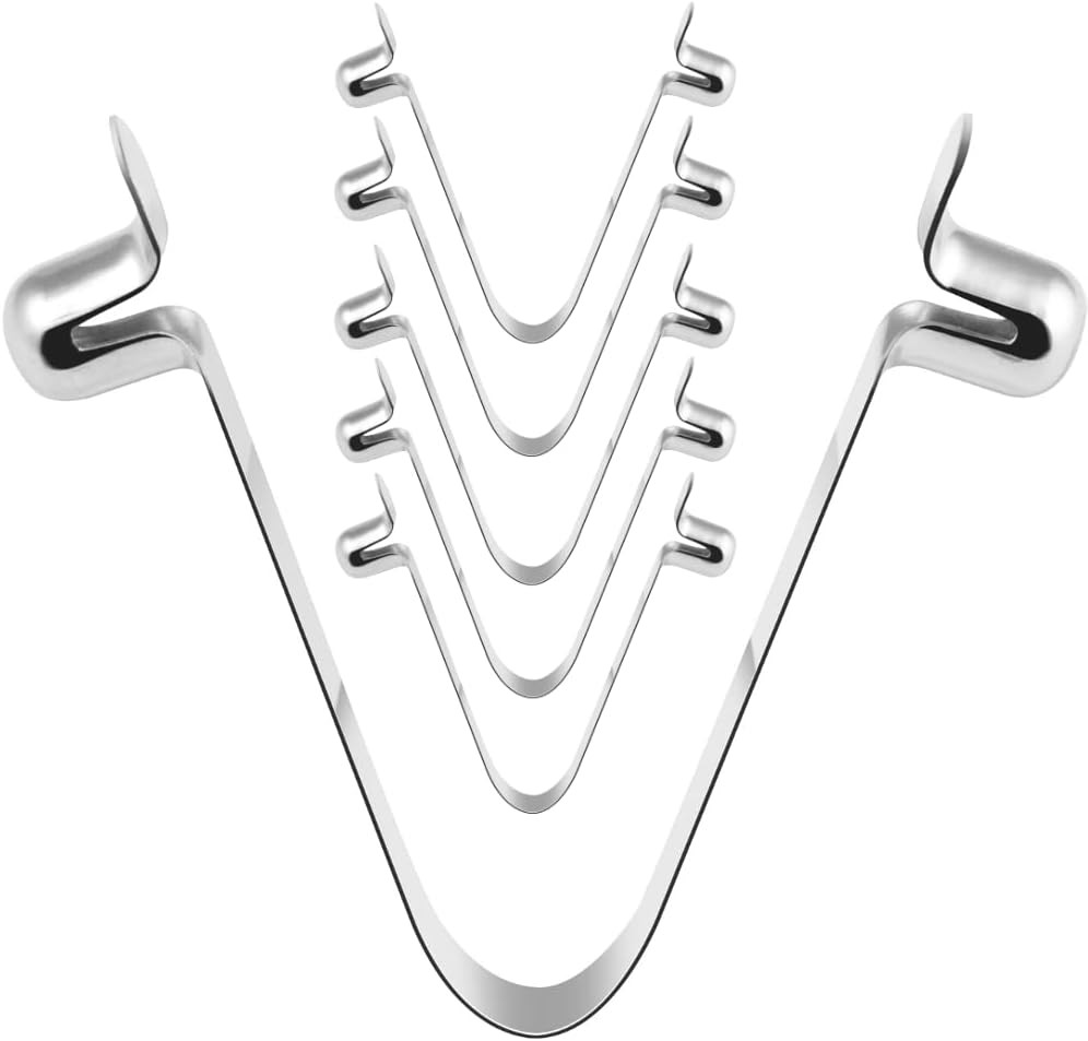 Aquatix Pro Stainless Steel Pool Butterfly V Clips, 6 Pack, Strong Replacement A