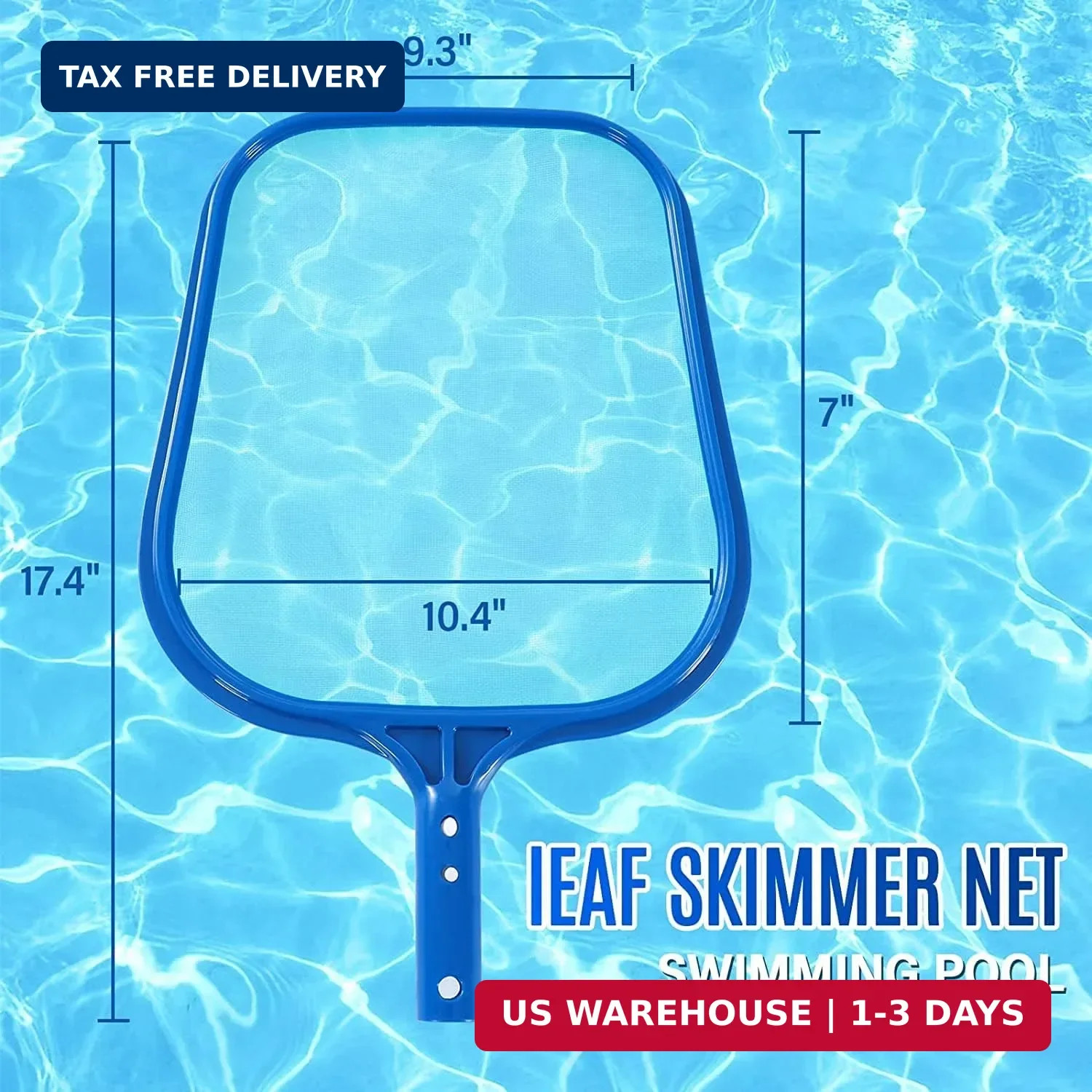 Tavaleu Pool Skimmer – Pool Skimmer Net with Reinforced Frame, Professional Pool