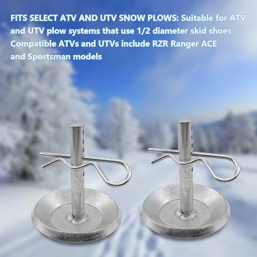 2 Pack Replacement Snow Plow Skid Shoes 2208864 2205071 Replaces Part ATV UTV