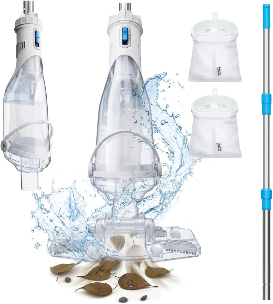 Inokraft Pool Vacuum for above Ground Pool, Cordless Pool Vacuum for Inground Po