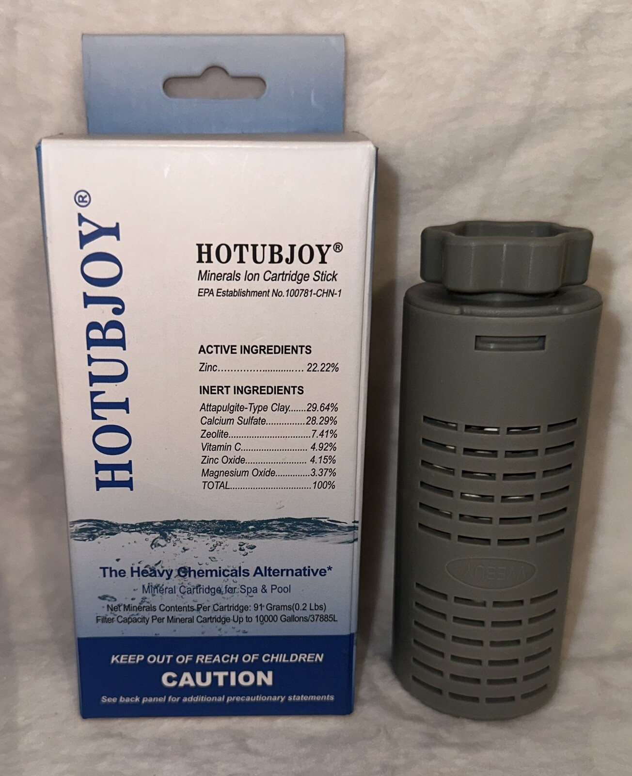Hotubjoy Gray Mineral Cartidge Stick