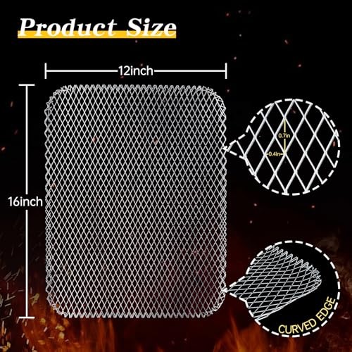 Grill Topper, 10 Pcs Disposable BBQ Grill Toppers, 12×16 in Non-Stick Heavy