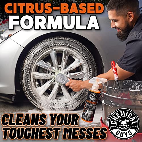 Orange Degreaser 16 oz – with Professional 16 Fl Oz Spray + Microfiber Towel