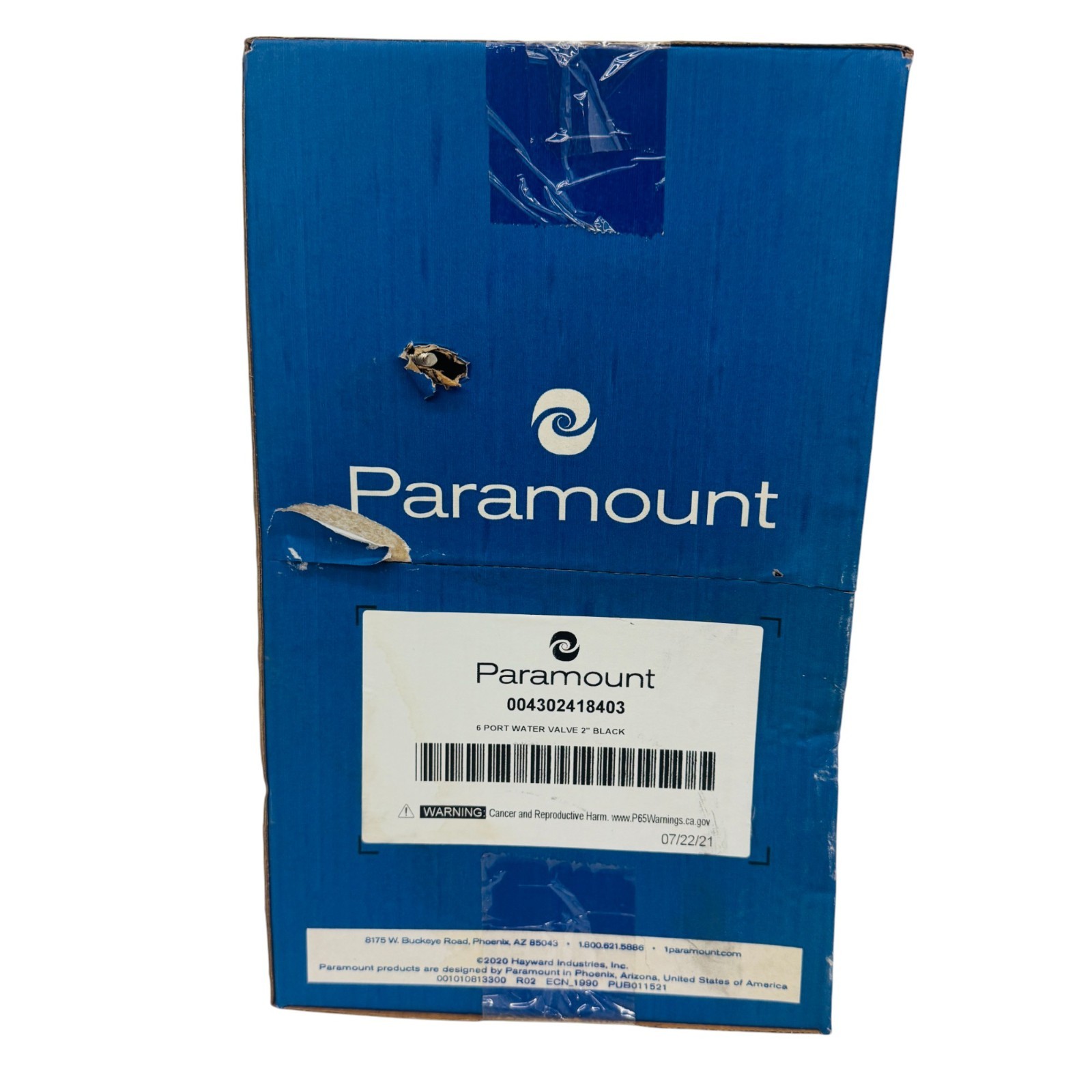 Paramount Pool Cleaning 6 Port Water Valve Module with Shell 2in 004-302-4184-03