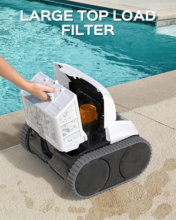 WYBOT C1 Cordless Robotic Pool Cleaner Inground In-Ground Vacuum Wall Climbr NIB