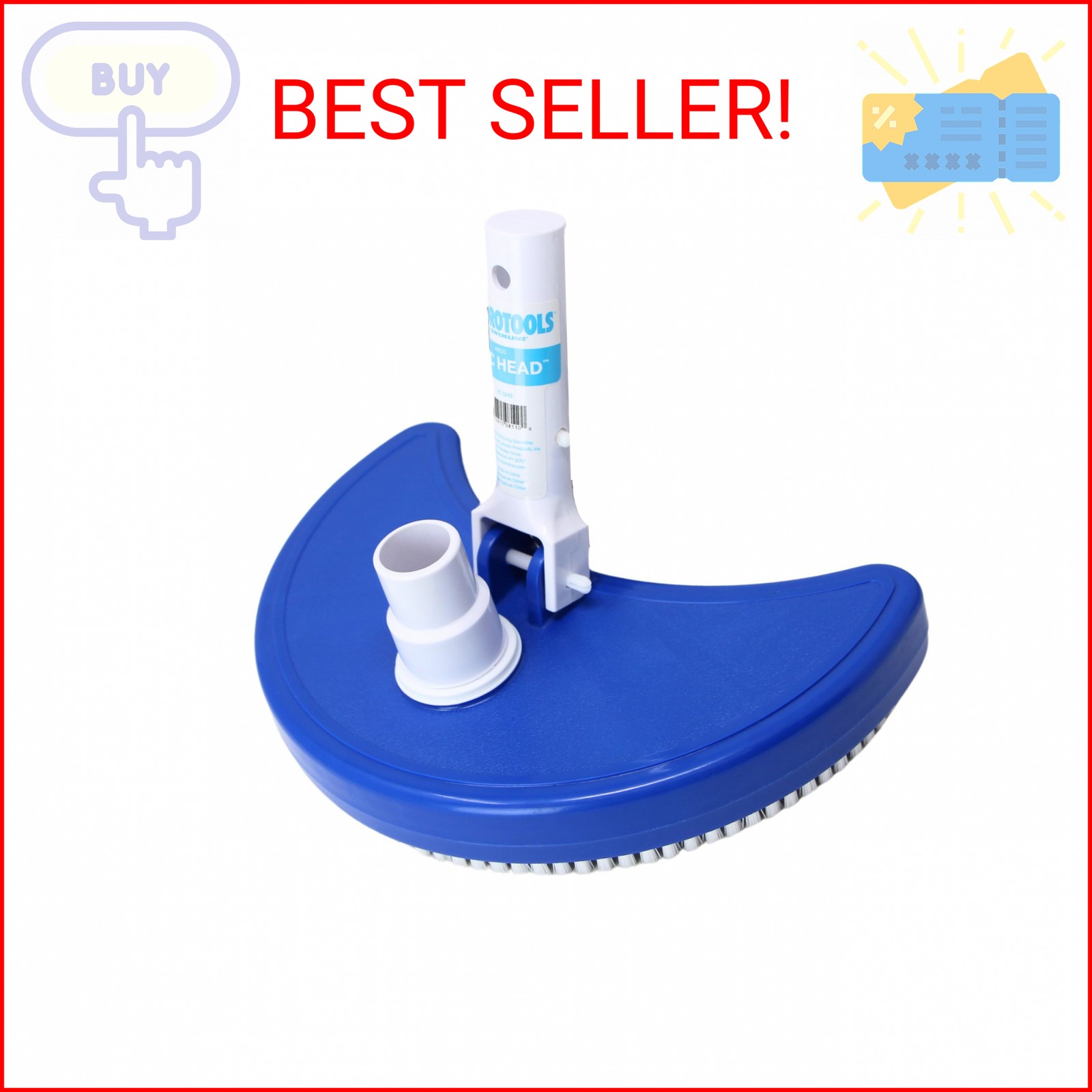 SWIMLINE HYDROTOOLS Manual Pool Vacuum Head Attachment For Inground & Above Grou