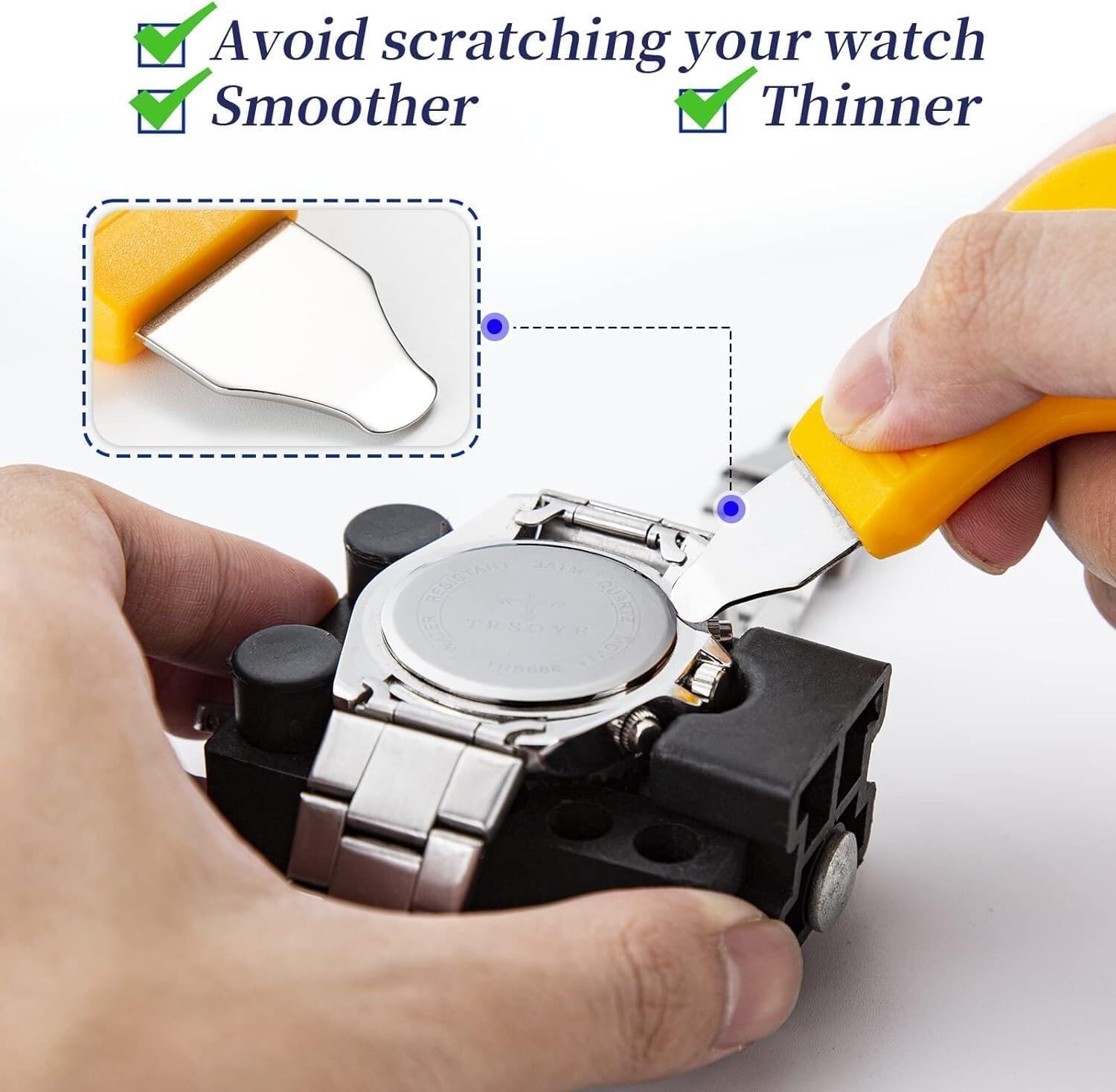 【New Upgraded】Eventronic Watch Repair Kit 154PCS, Link Removal Black