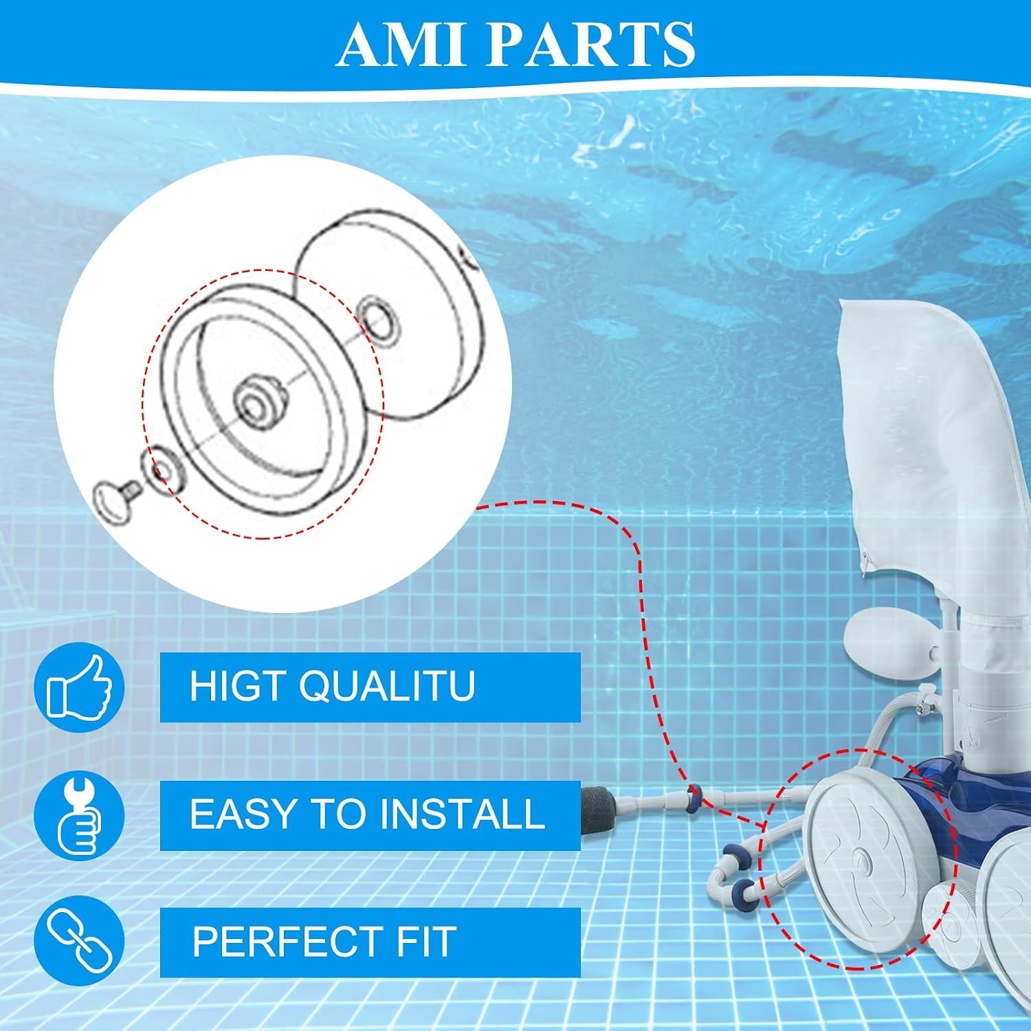 Compatible Replacement Tires for Polaris Vac-Sweep Models – High Quality & Safe