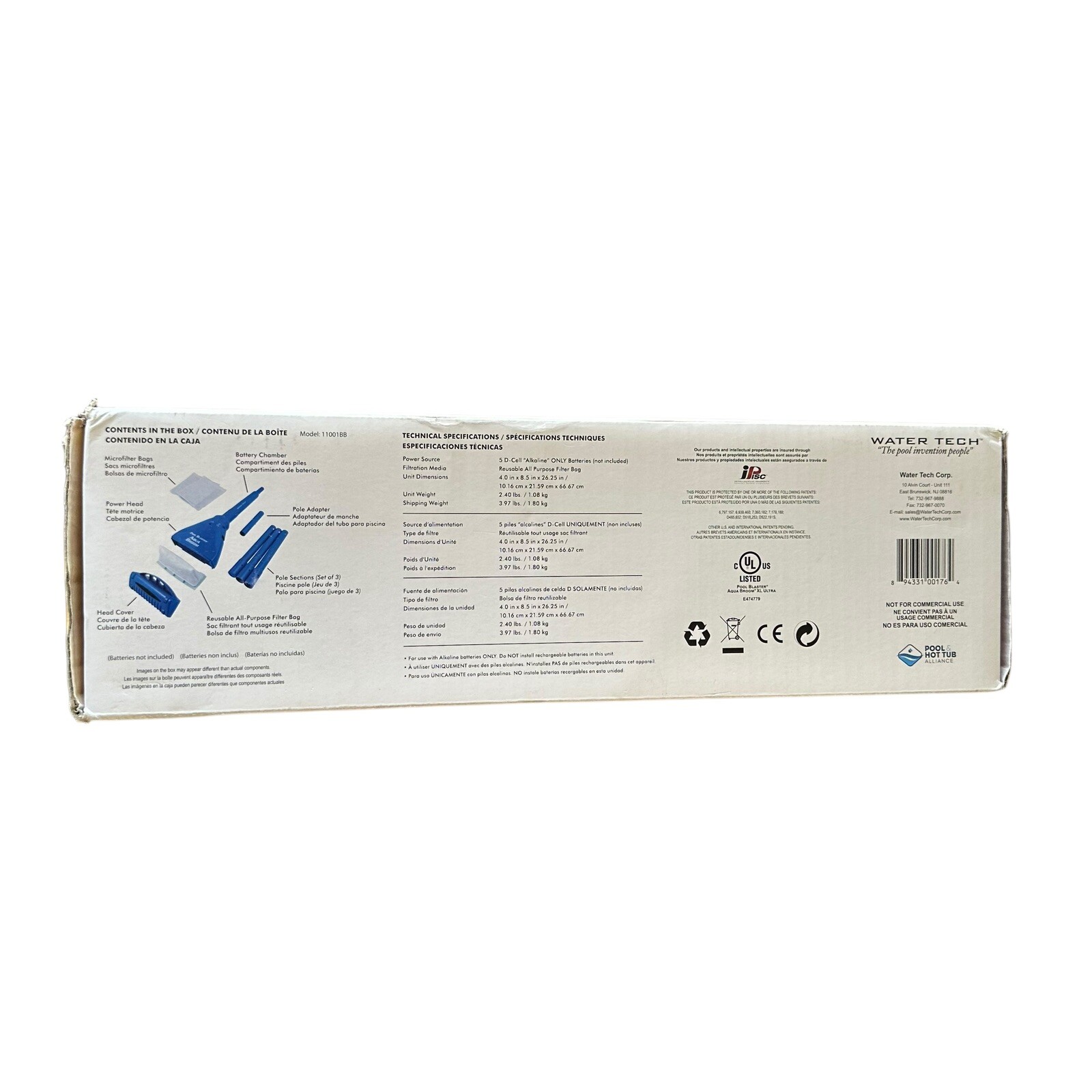 Pool Blaster Aqua Broom XL Ultra, Water Tech, Sectional Pool Pole New Open Box