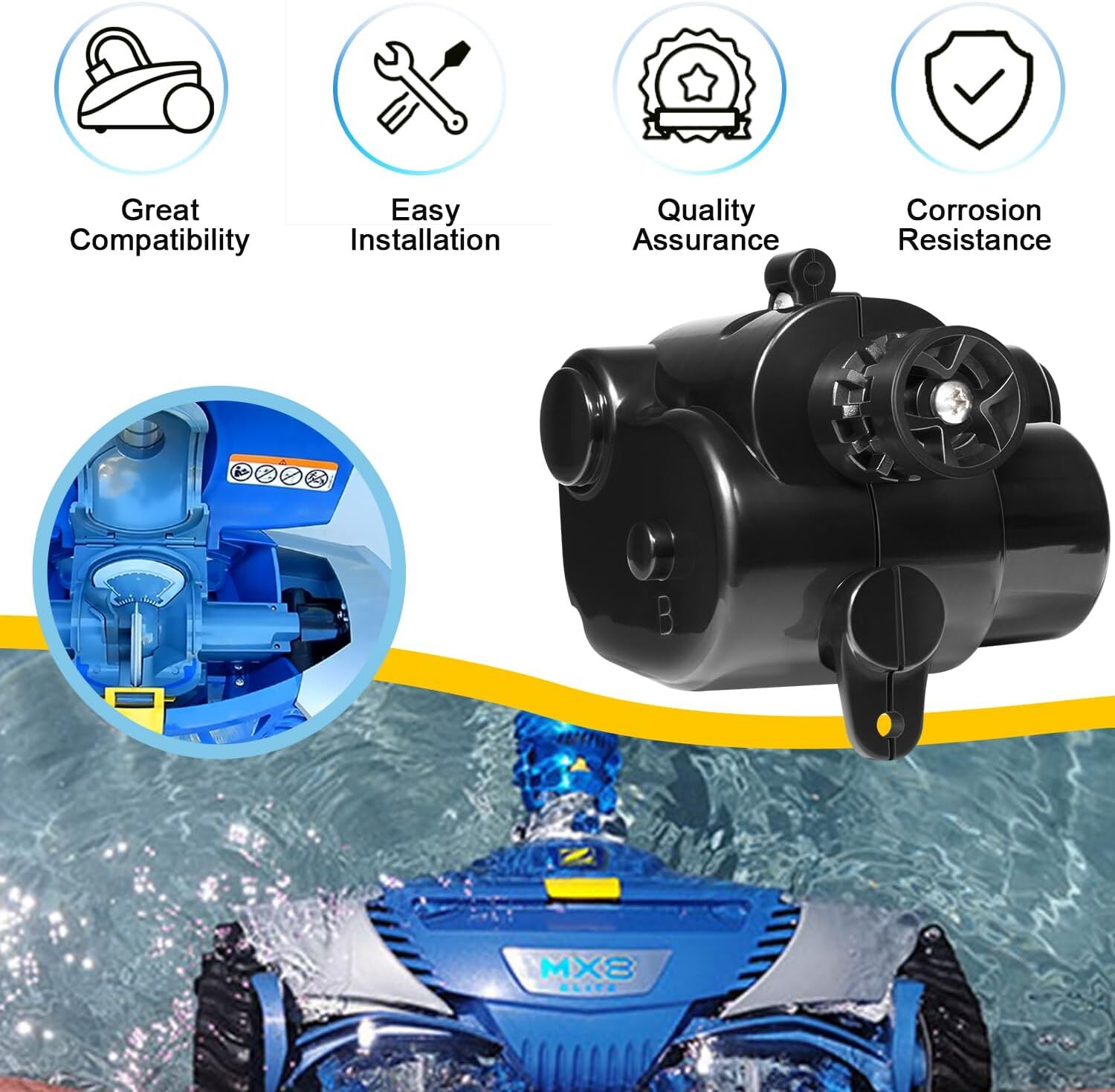 For Zodiac Baracuda MX8 / MX8 Elite Side B Direction Control Device R0524800
