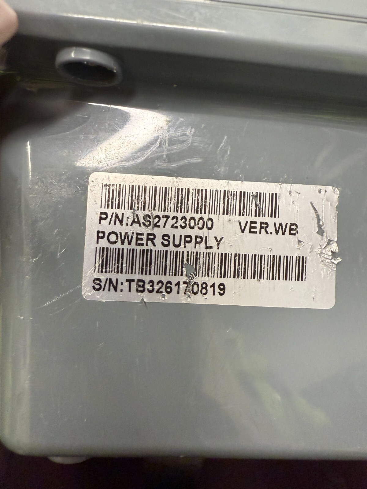 AQUABOT AQUACONTROL, WATERTECH,BRAVO, BLUE DIAMOND POWER SUPPLU AS2723000 ( USED