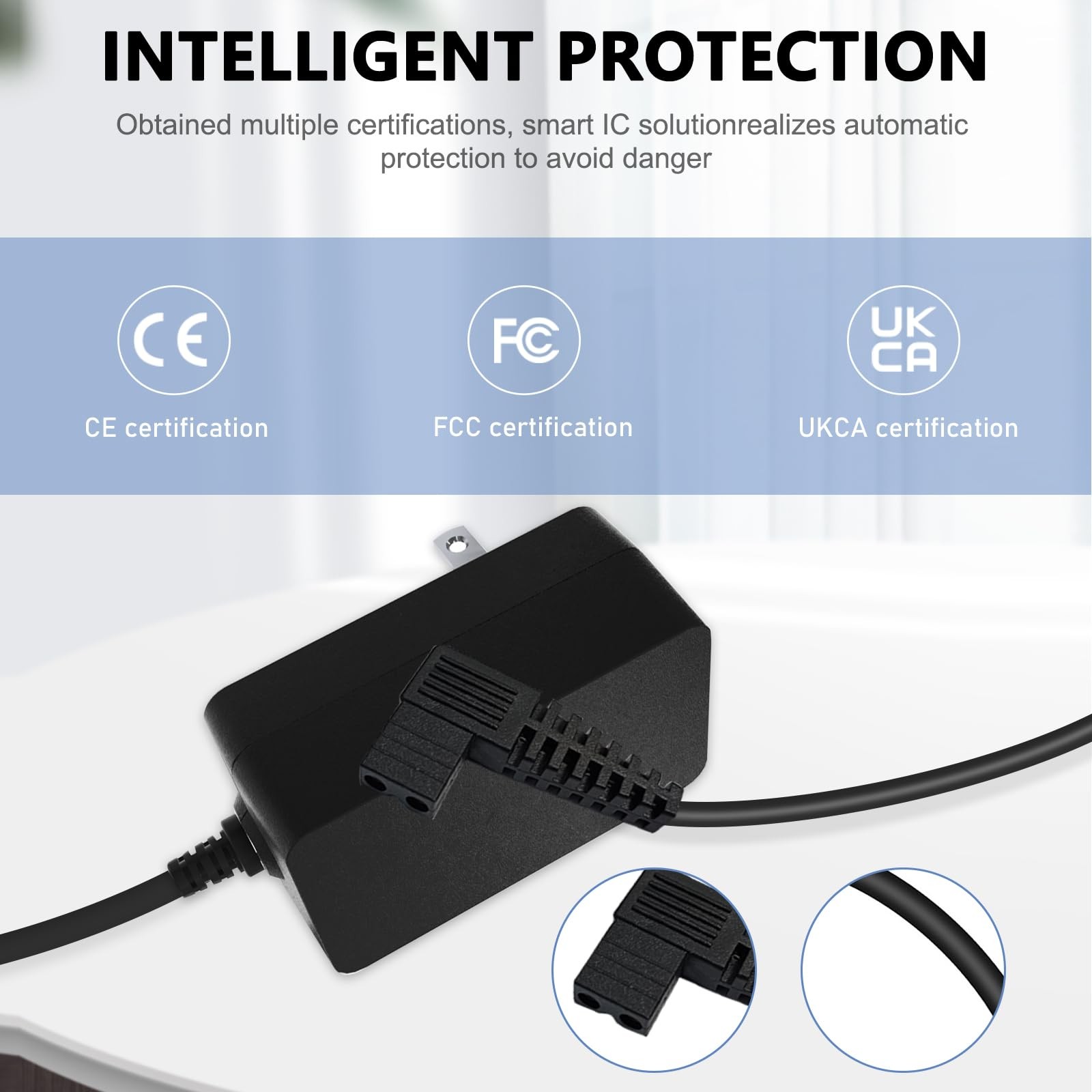 Charger Cord for Osprey 300 Pro Compatible with WYBOT C1 Osprey300Pro black