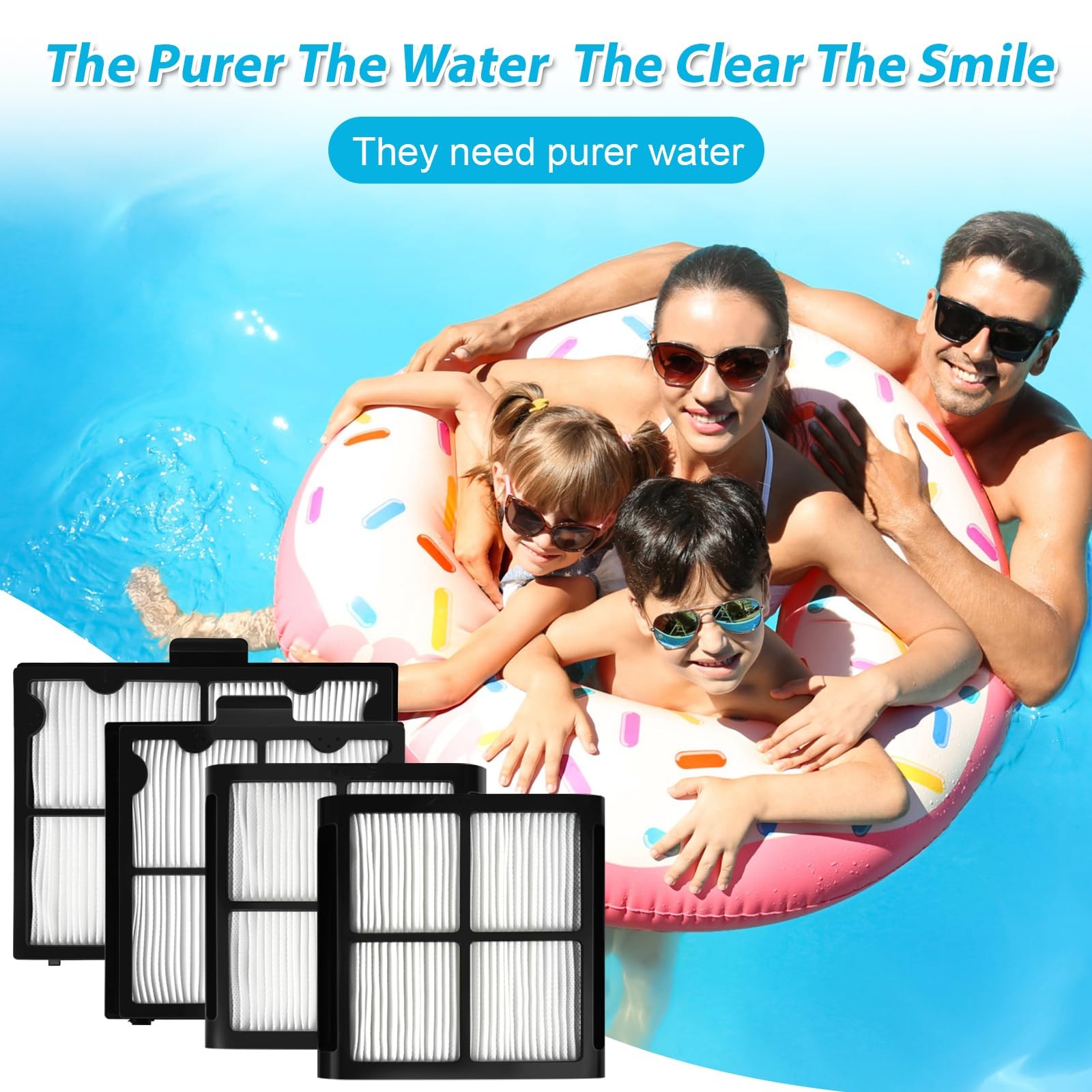 Ultra-Fine Filter Panels for Dolphin Pool Cleaners Active 10, E10, E20, S50