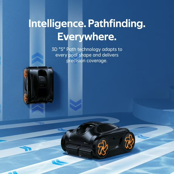iGarden KN35 210Min Runtime APP Control Robotic Inground Pool Cleaner Vacuum