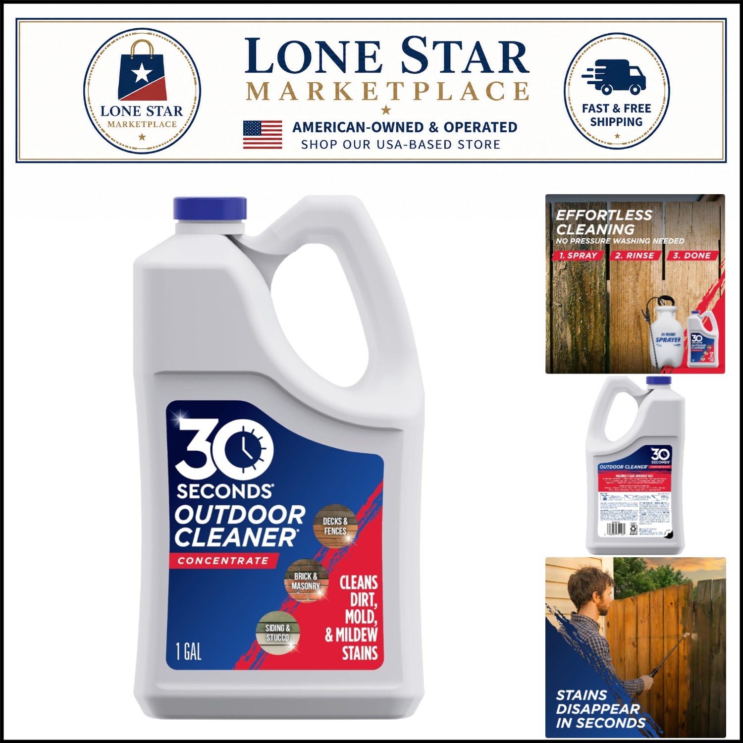 Powerful 1 Gallon Stain Remover for Outdoor Surfaces – Safe & Effective Clean