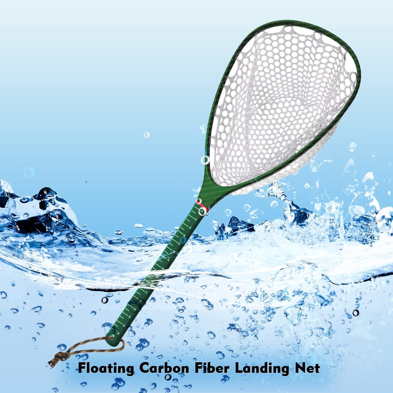 Riverruns Fly Fishing Landing Net Carbon Fiber Trout Net with Measurement Han…