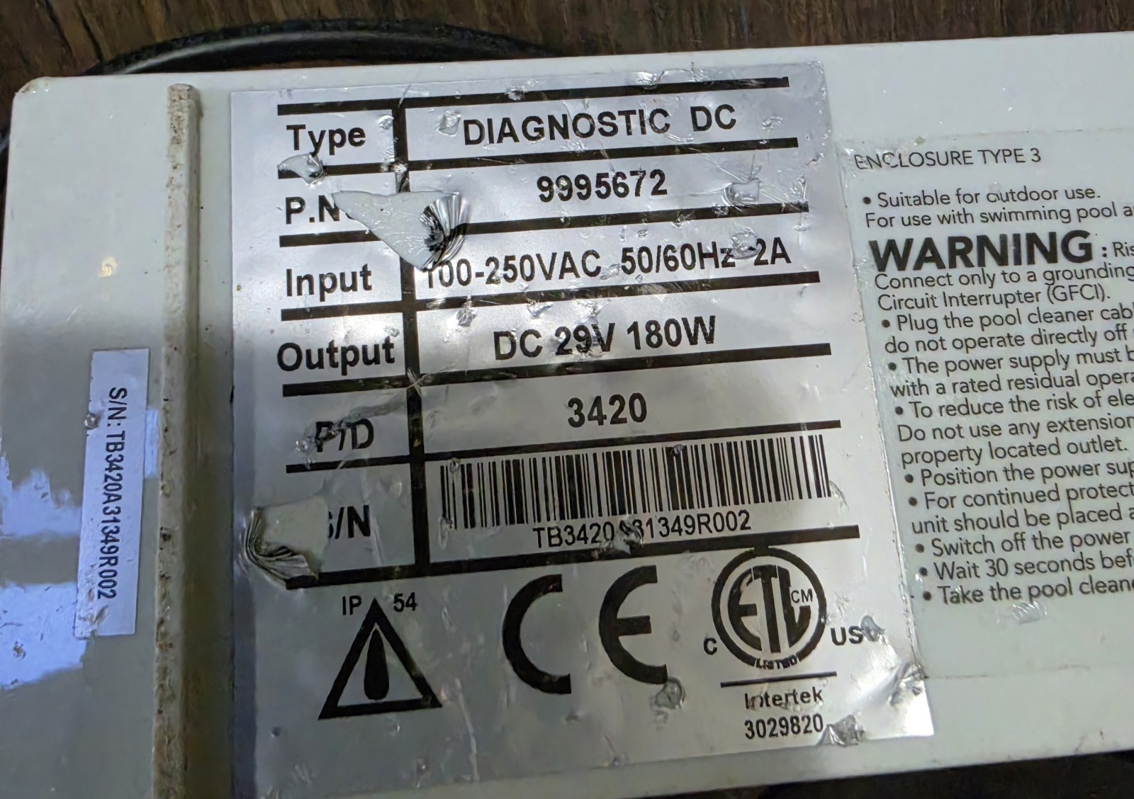 Genuine Authentic OEM Maytronics Dolphin Power Supply 9995672