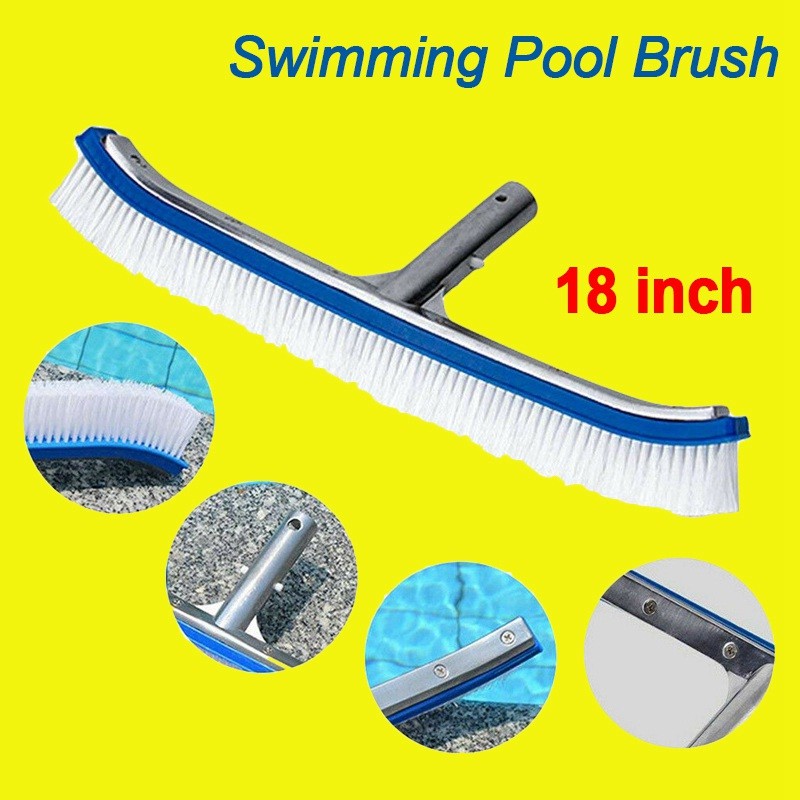 18 Inch Pool Brush Head for Cleaning Pool Walls Inground Pools Tiles Floors
