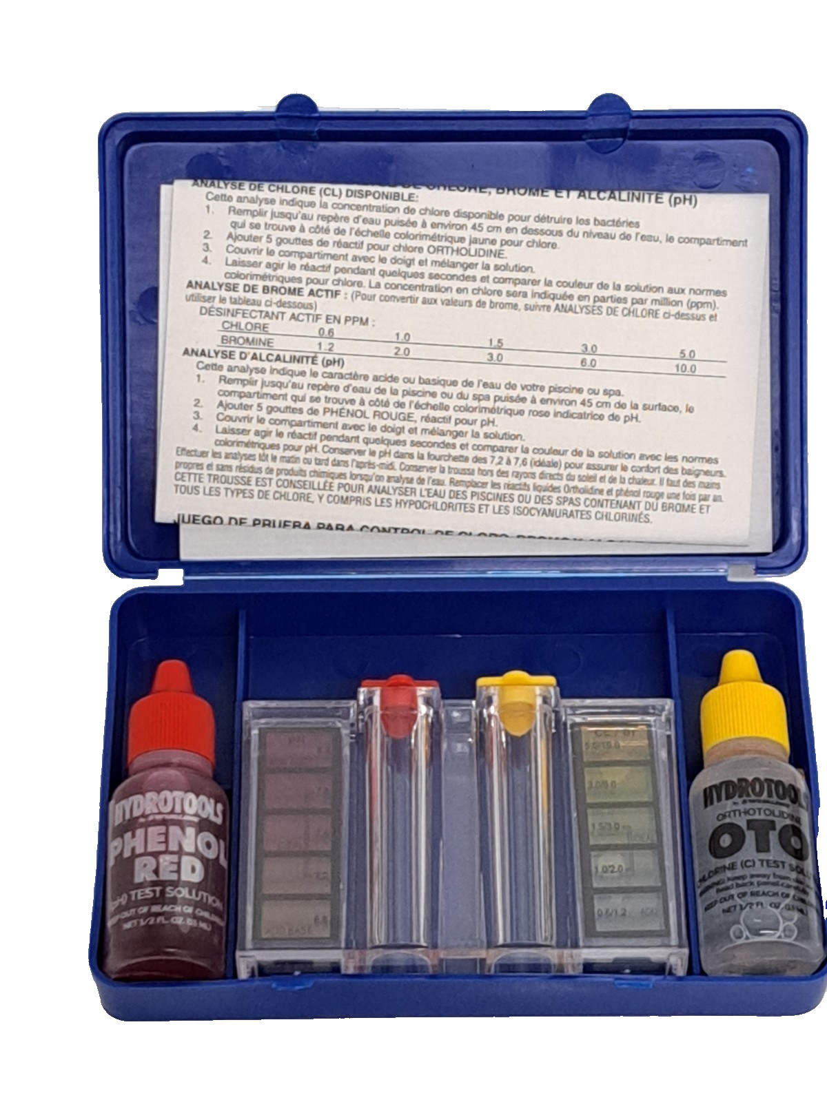 Swimline Hydrotools Deluxe Portable Pool Spa PH Chlorine Water Test Kit 8420
