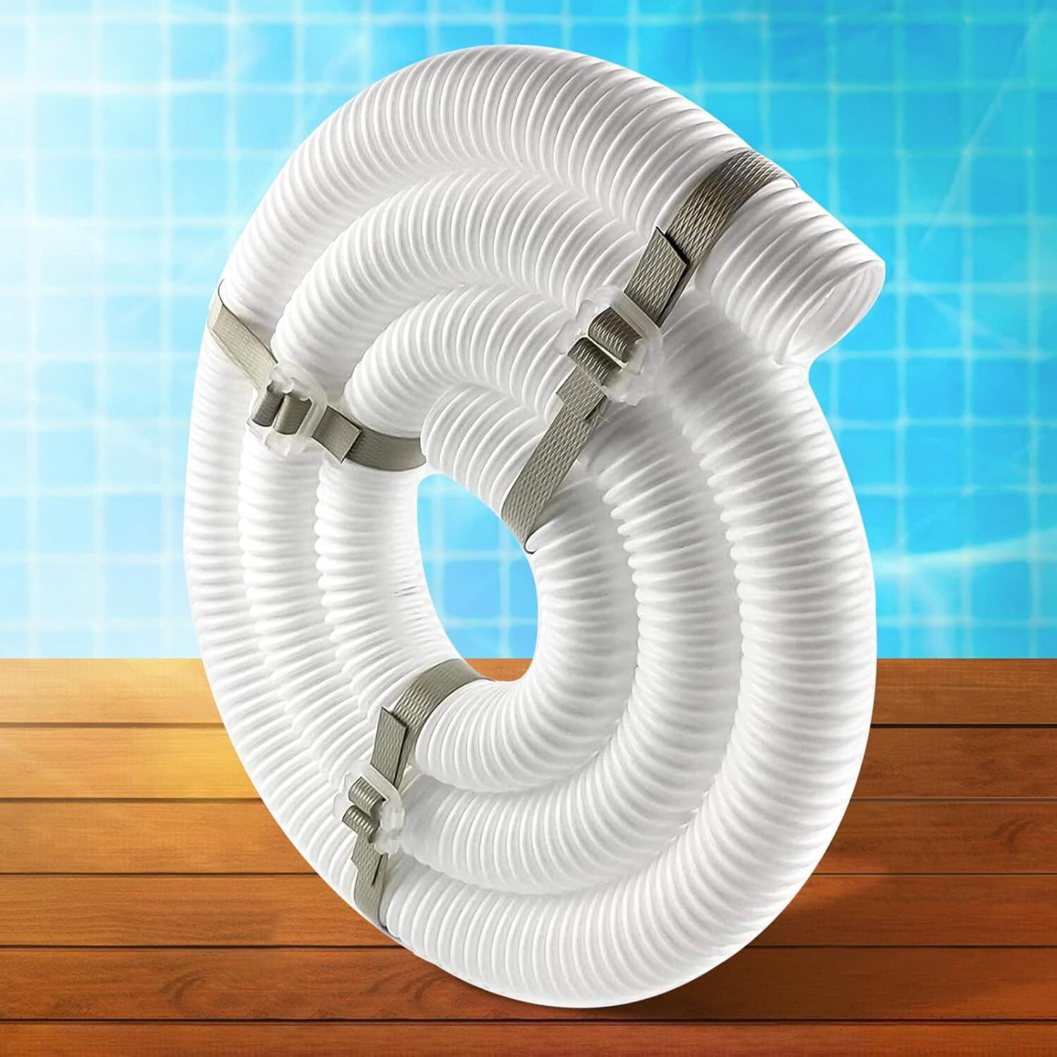 Replacement Pool Cleaner 6-Ft Cuffless Feed Hose for Polaris 360 White