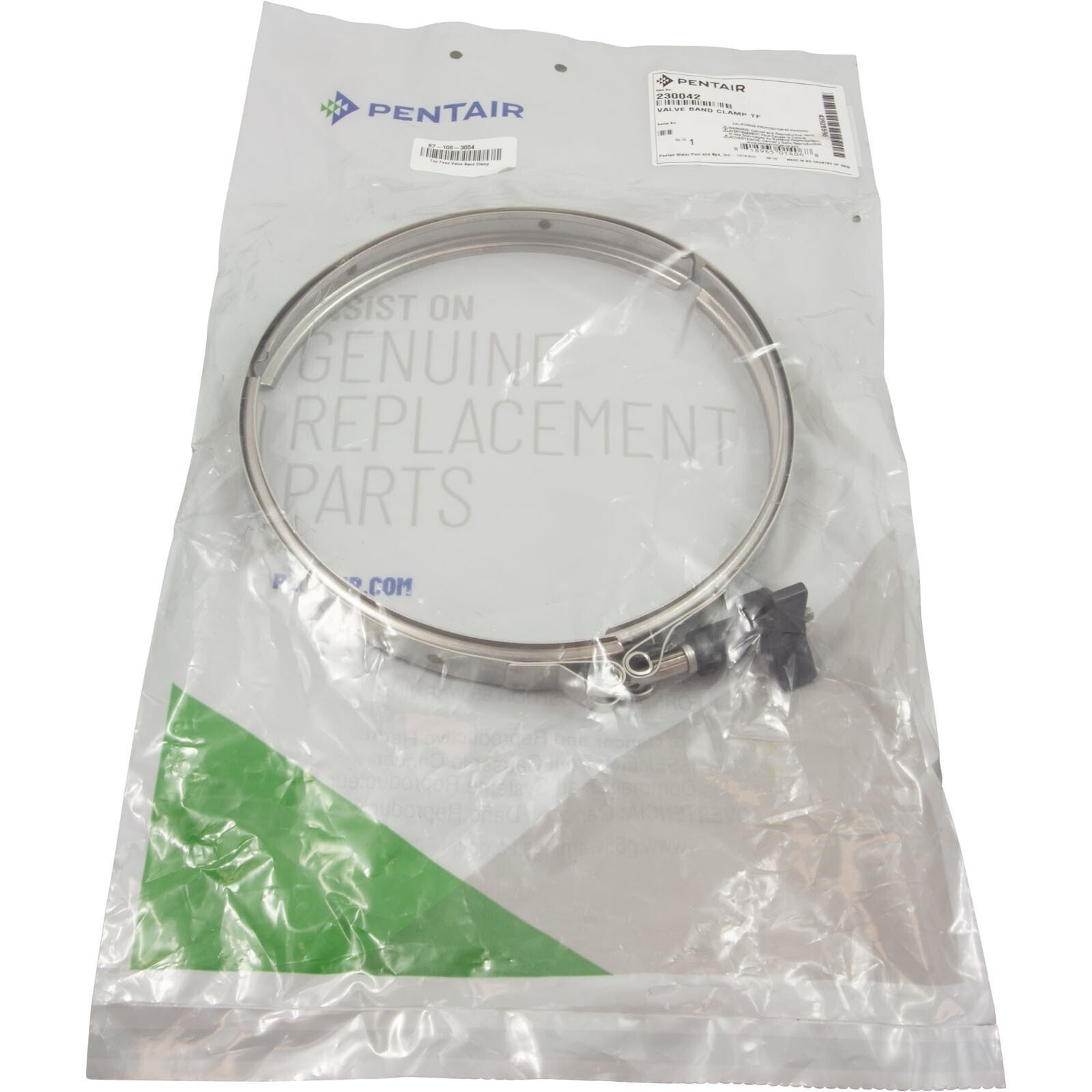 230042 Pentair A&A Top Feed Valve Band Clamp