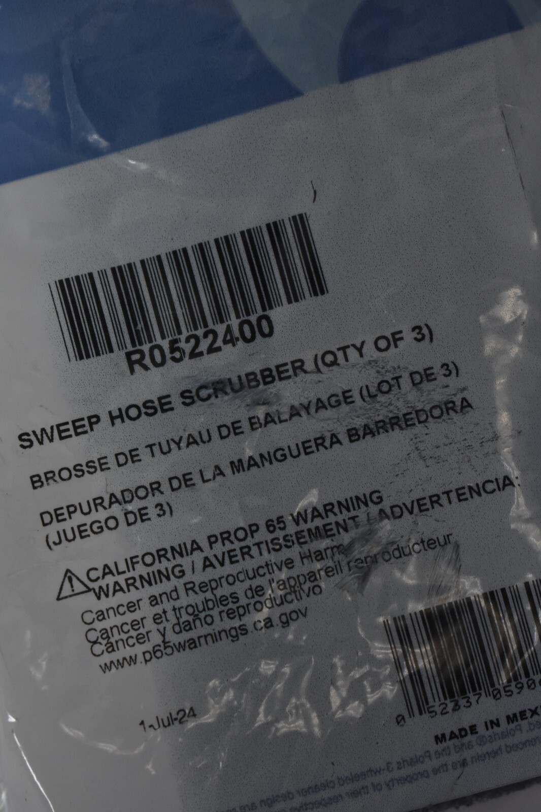 Polaris Sweep Hose Scrubbers 3 Pack R0522400 Genuine OEM Cleaners Replacements